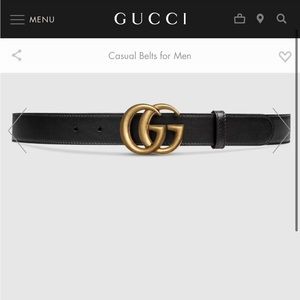 Gucci belt for women but it’s the men’s belt and style